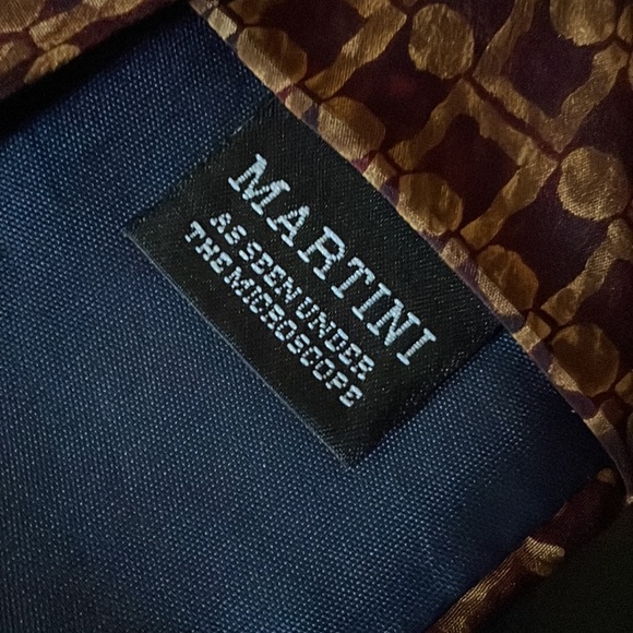 Jerry J. Garcia Y2K COCKTAIL COLLECTION MARTINI Microscope Stonehenge SILK Tie - Picture 5 of 6